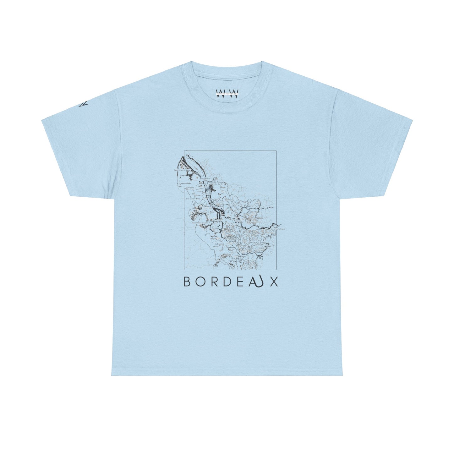 Bordeux wine map - Unisex Heavy Cotton Tee