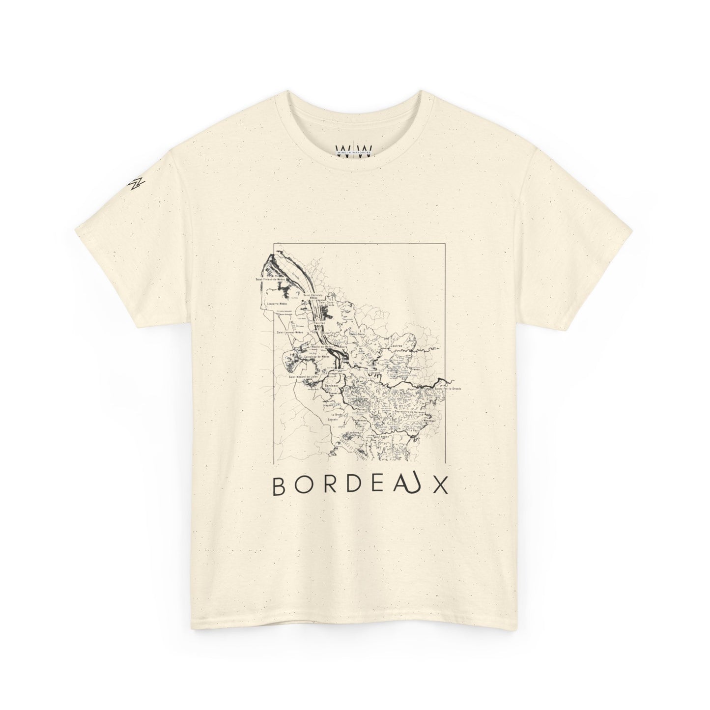 Bordeux wine map - Unisex Heavy Cotton Tee