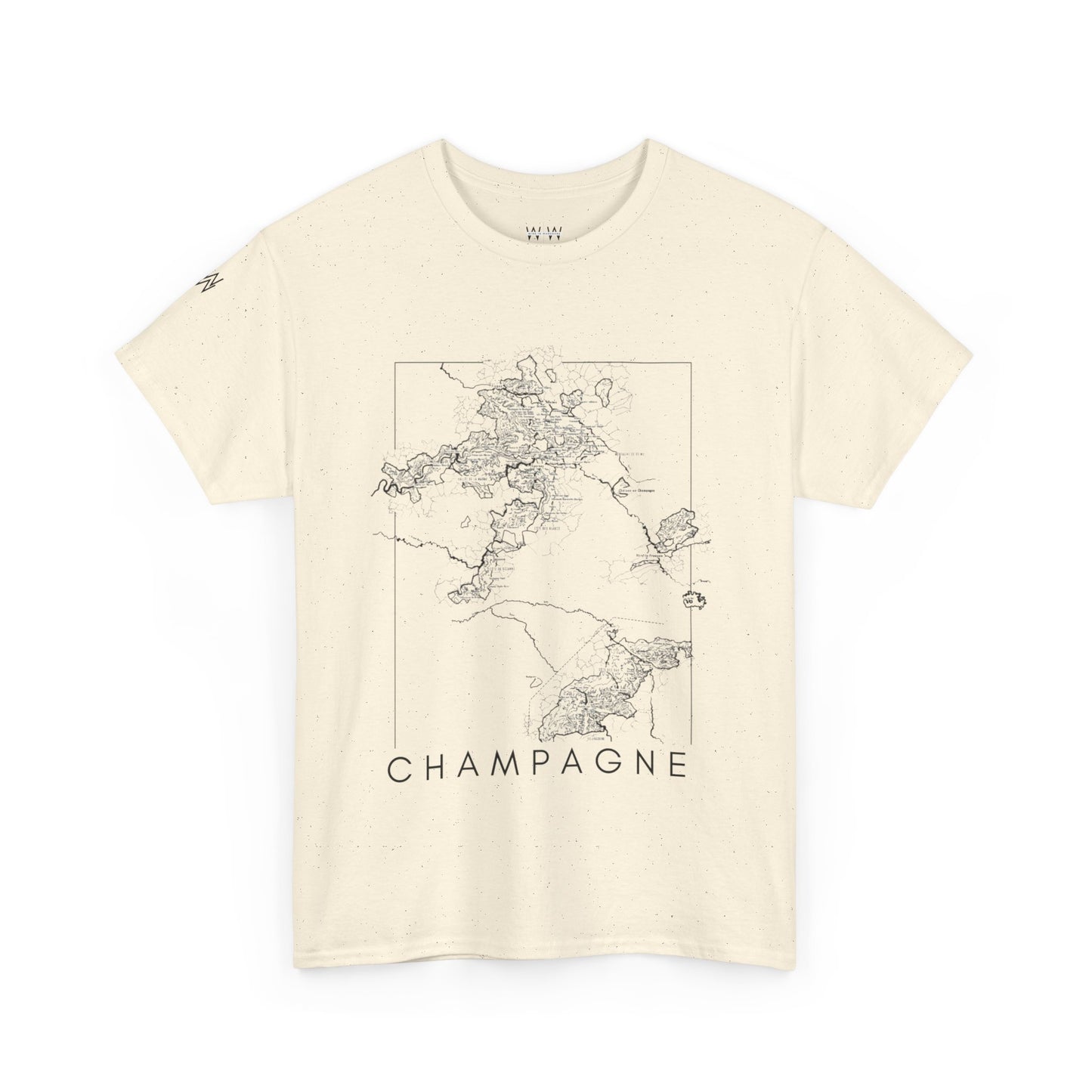 Champagne map - Unisex Heavy Cotton Tee