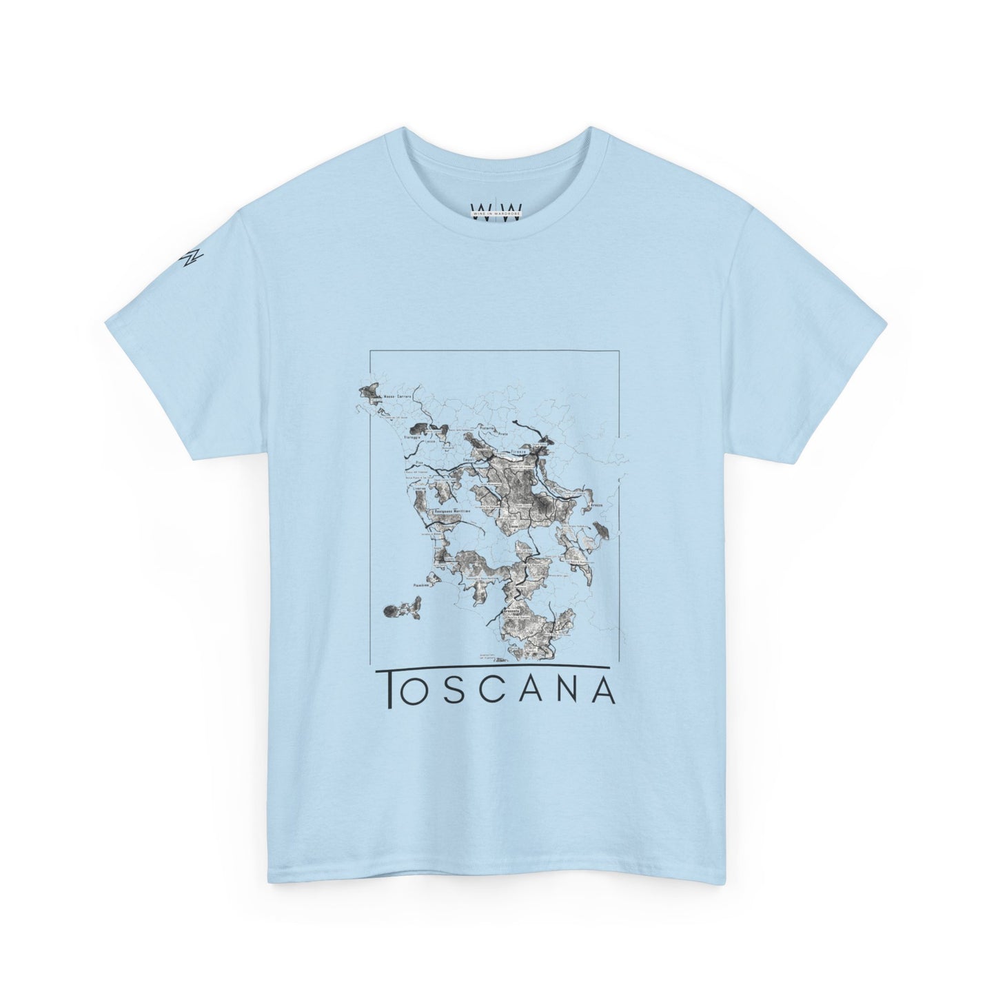 Toscana wine map - Unisex Heavy Cotton Tee