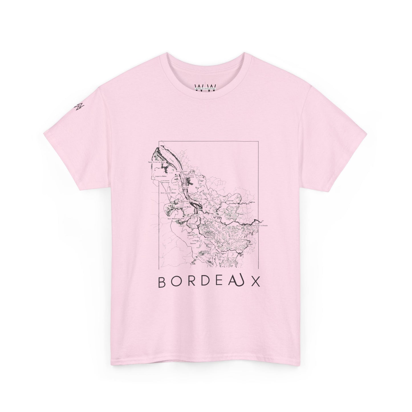 Bordeux wine map - Unisex Heavy Cotton Tee