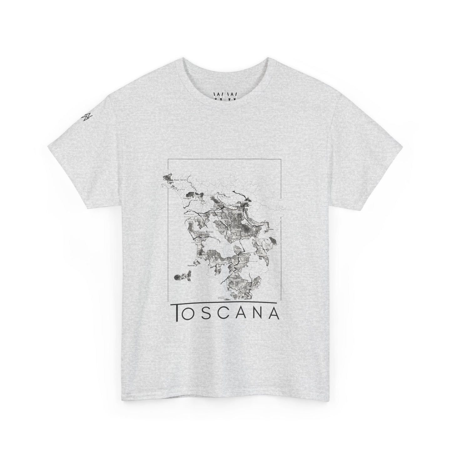 Toscana wine map - Unisex Heavy Cotton Tee