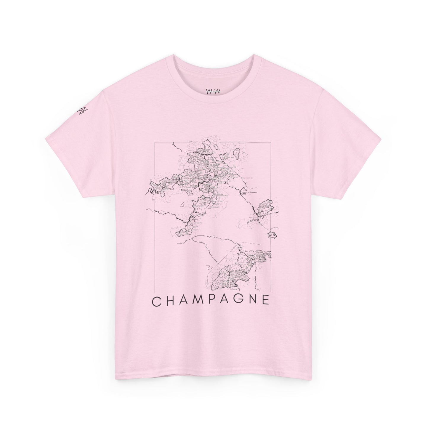 Champagne map - Unisex Heavy Cotton Tee