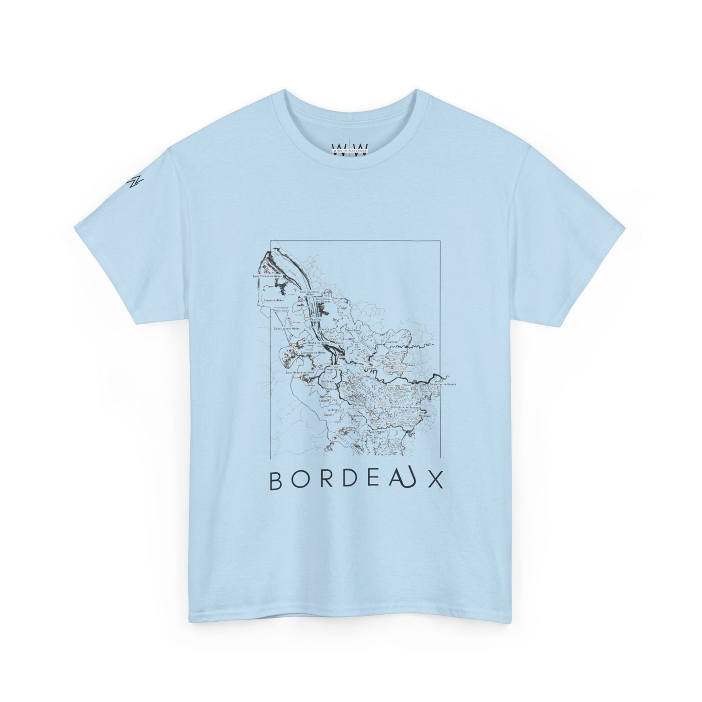 Bordeux wine map - Unisex Heavy Cotton Tee