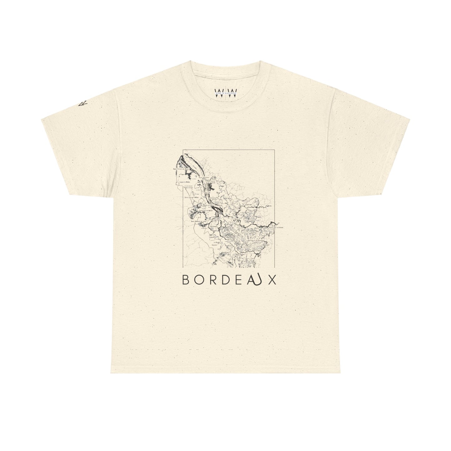 Bordeux wine map - Unisex Heavy Cotton Tee