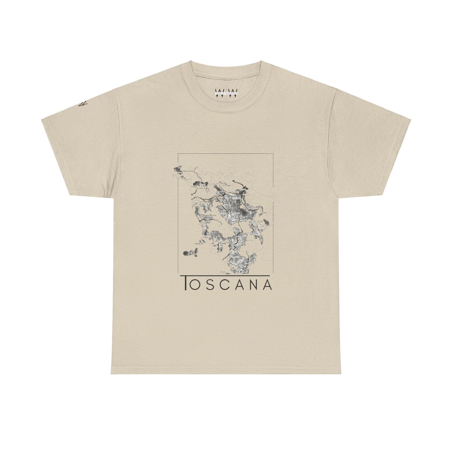 Toscana wine map - Unisex Heavy Cotton Tee