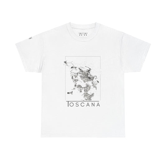 Toscana wine map - Unisex Heavy Cotton Tee