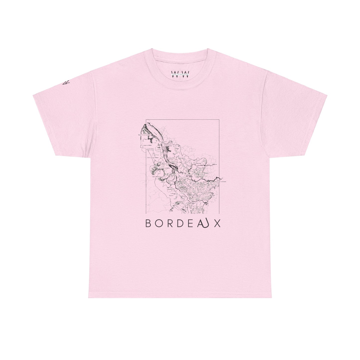 Bordeux wine map - Unisex Heavy Cotton Tee