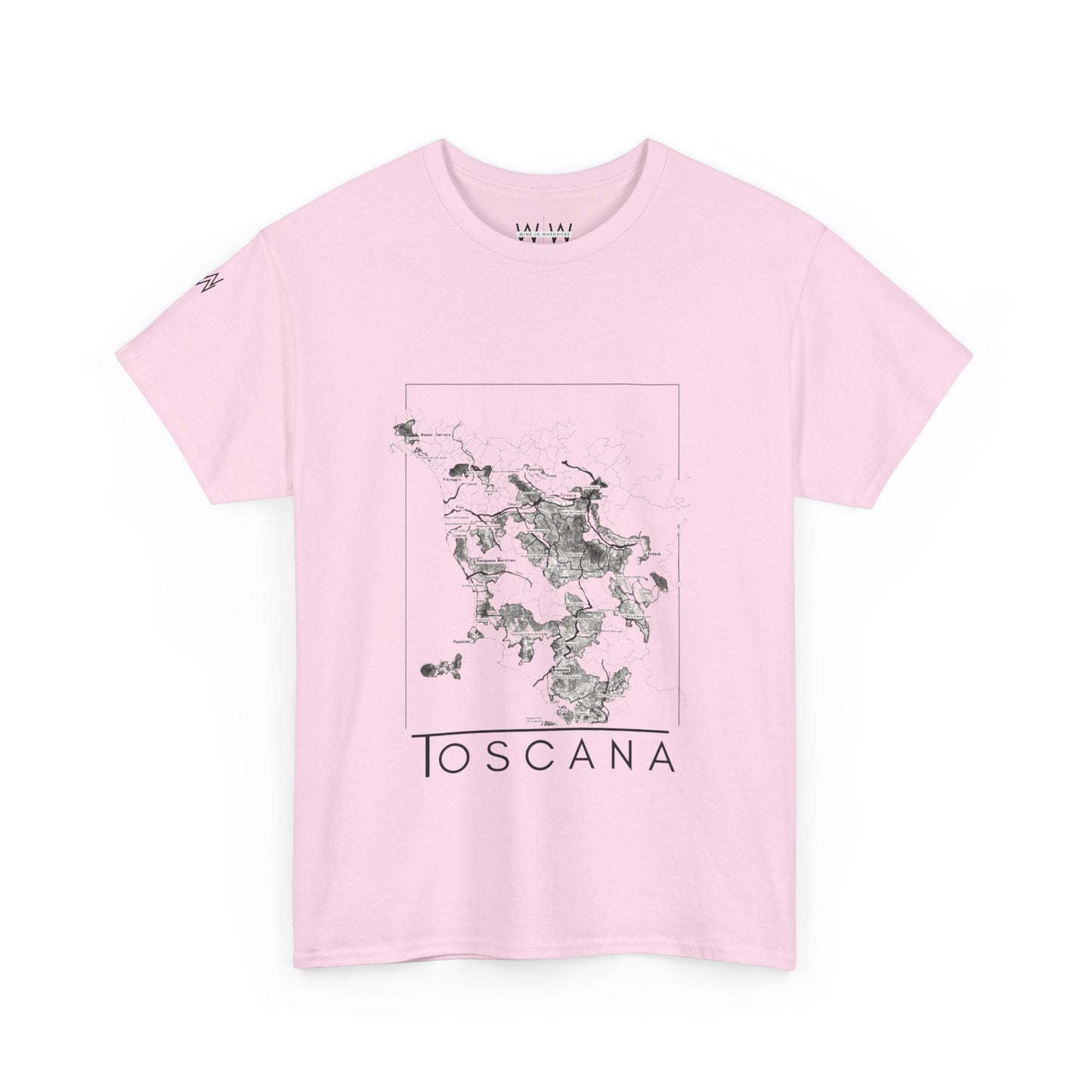 Toscana wine map - Unisex Heavy Cotton Tee