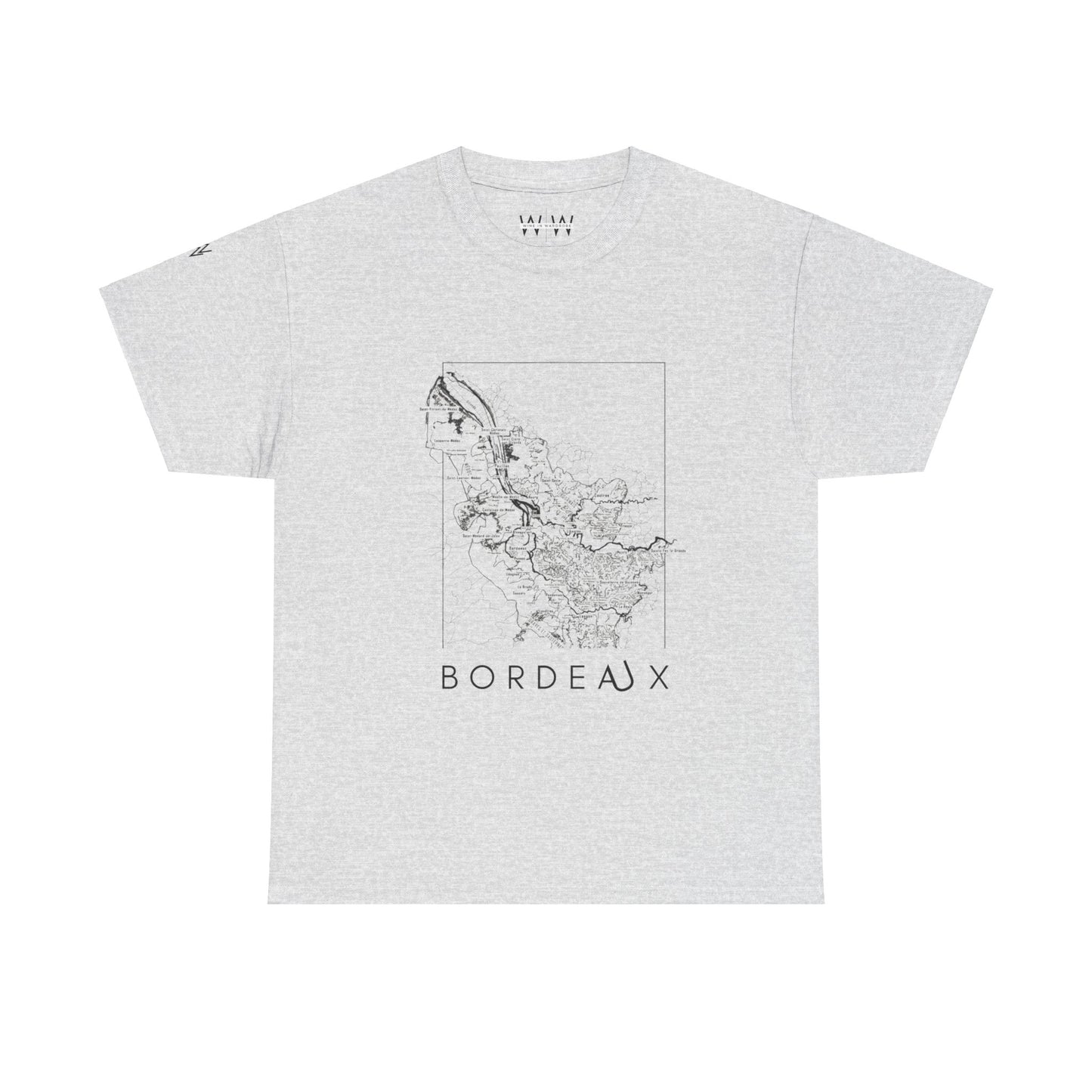 Bordeux wine map - Unisex Heavy Cotton Tee