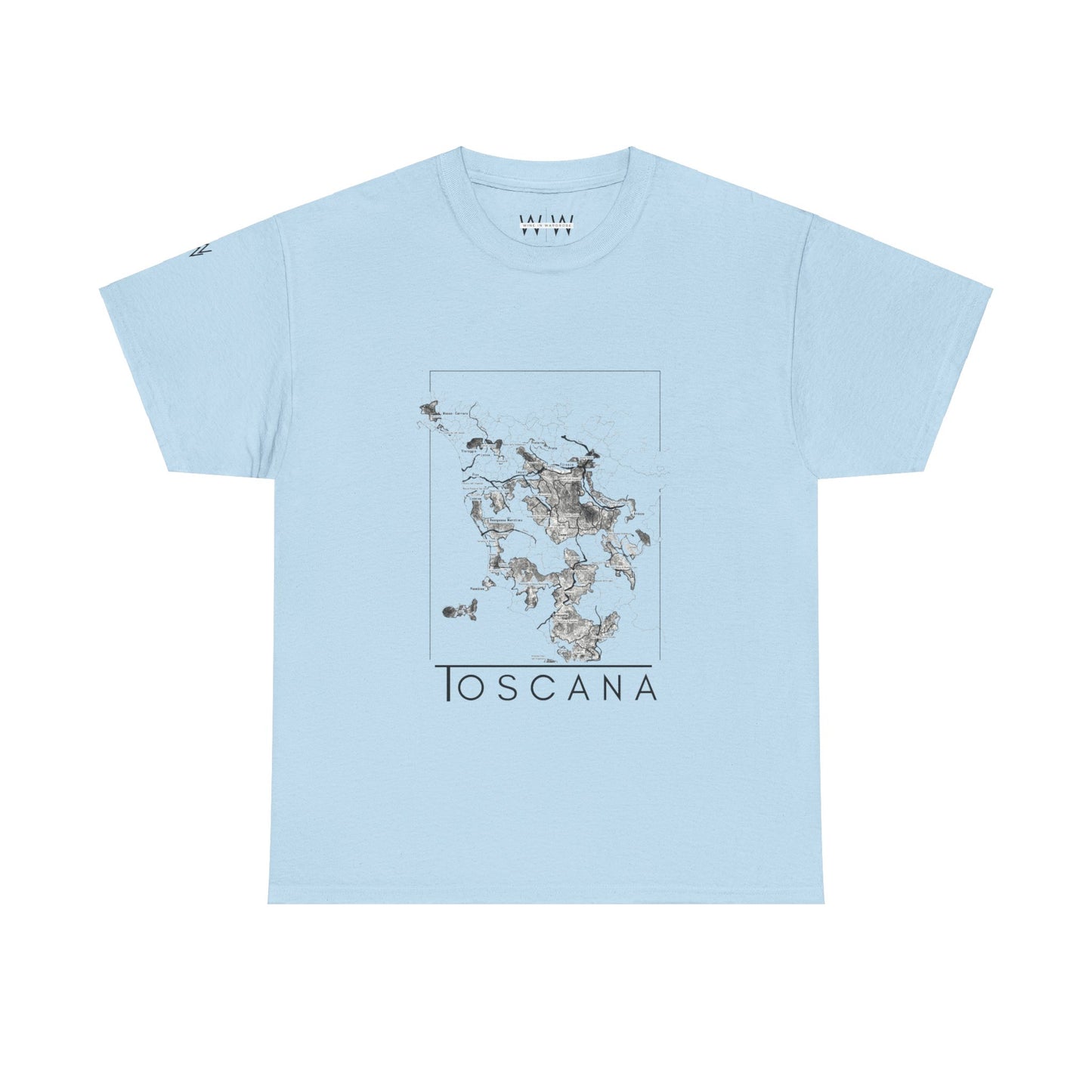 Toscana wine map - Unisex Heavy Cotton Tee