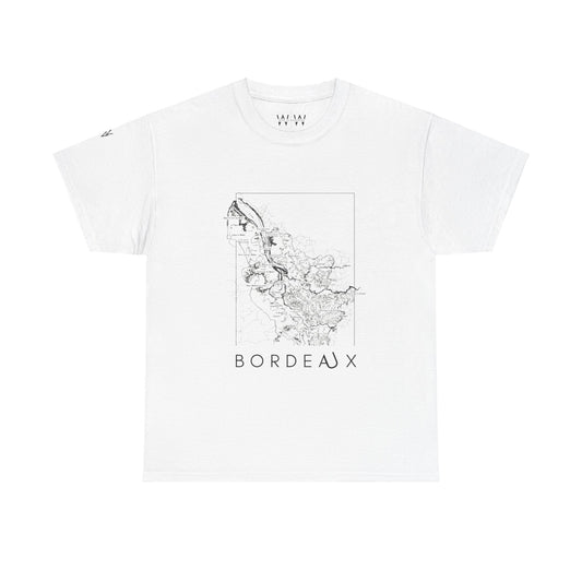 Bordeux wine map - Unisex Heavy Cotton Tee