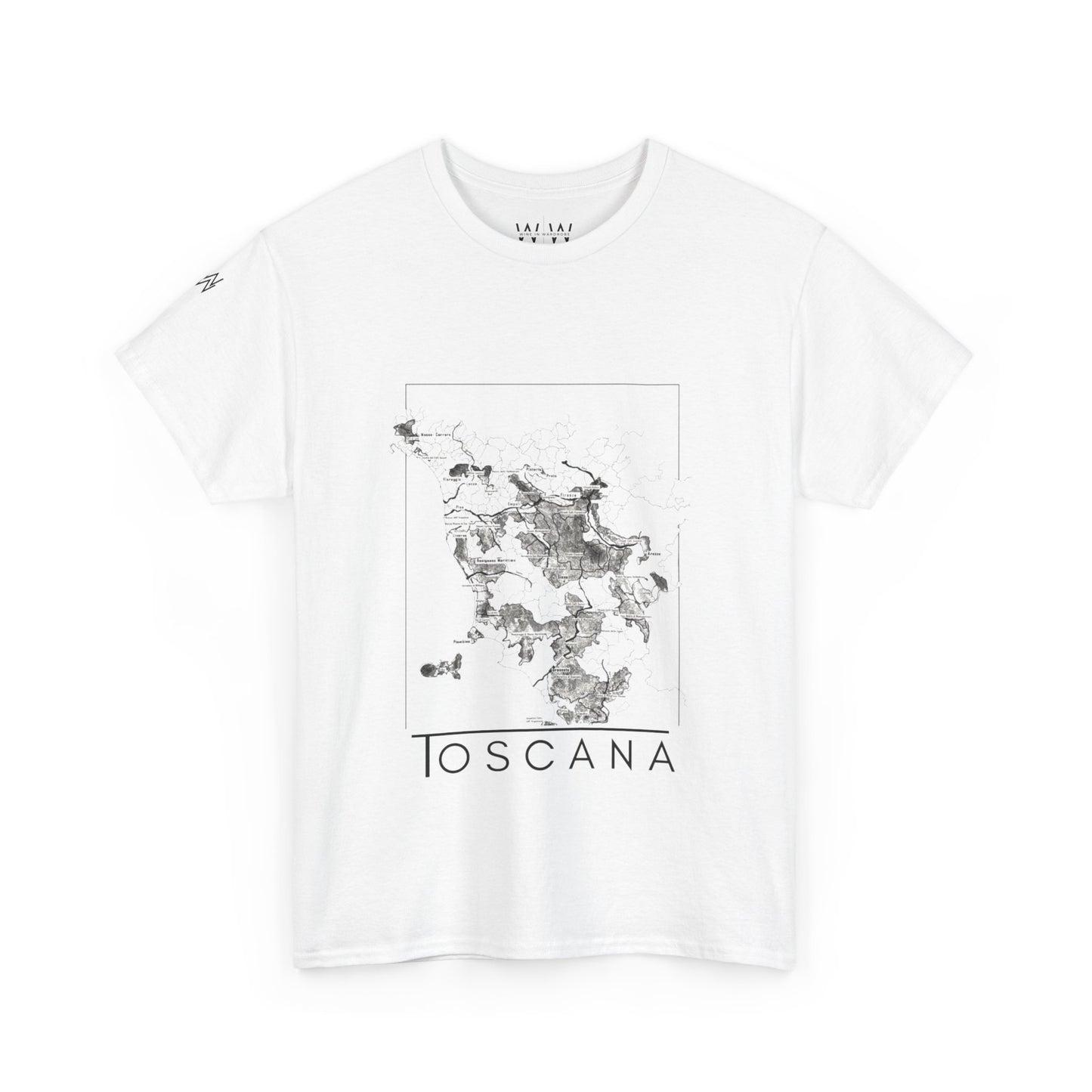 Toscana wine map - Unisex Heavy Cotton Tee