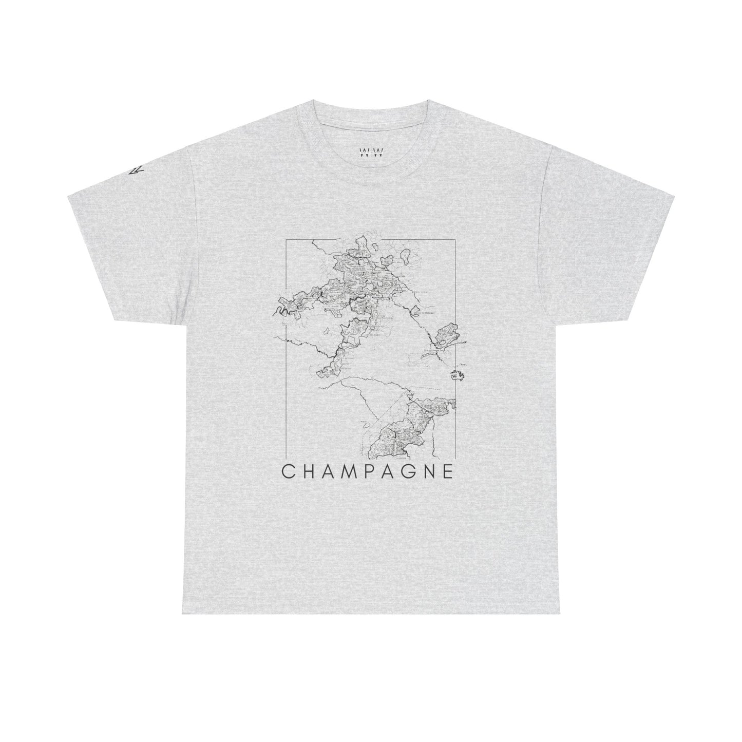 Champagne map - Unisex Heavy Cotton Tee