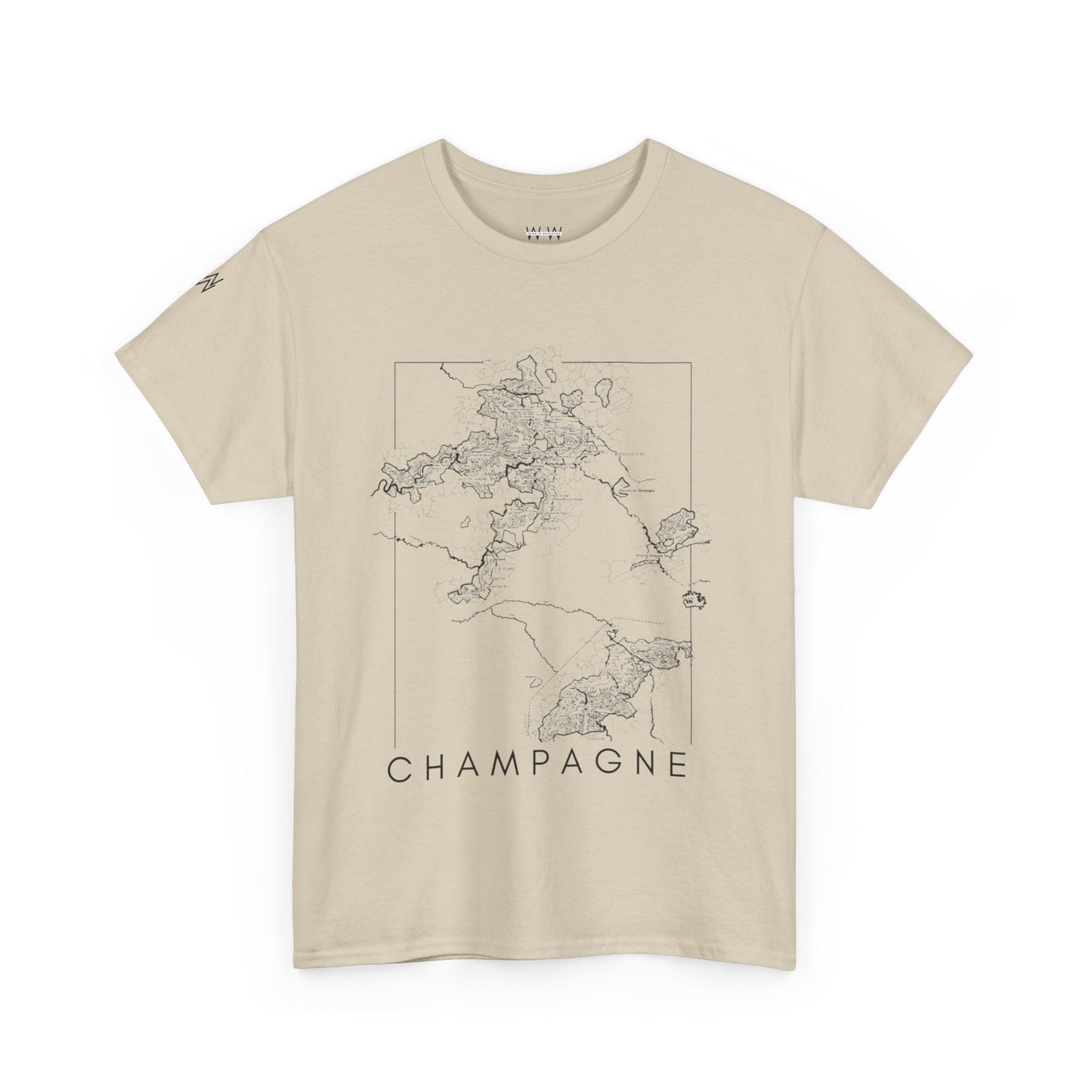 Champagne map - Unisex Heavy Cotton Tee