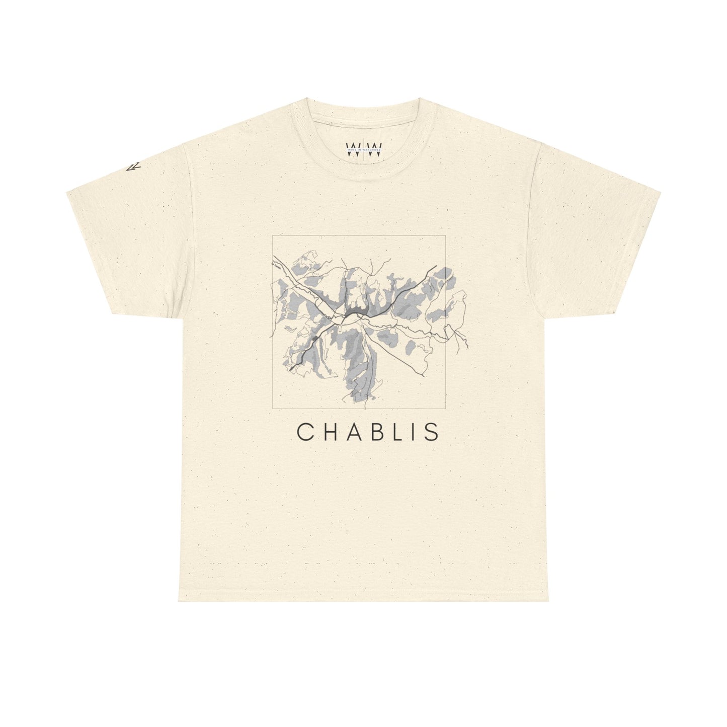 Chablis wine map - Unisex Heavy Cotton Tee