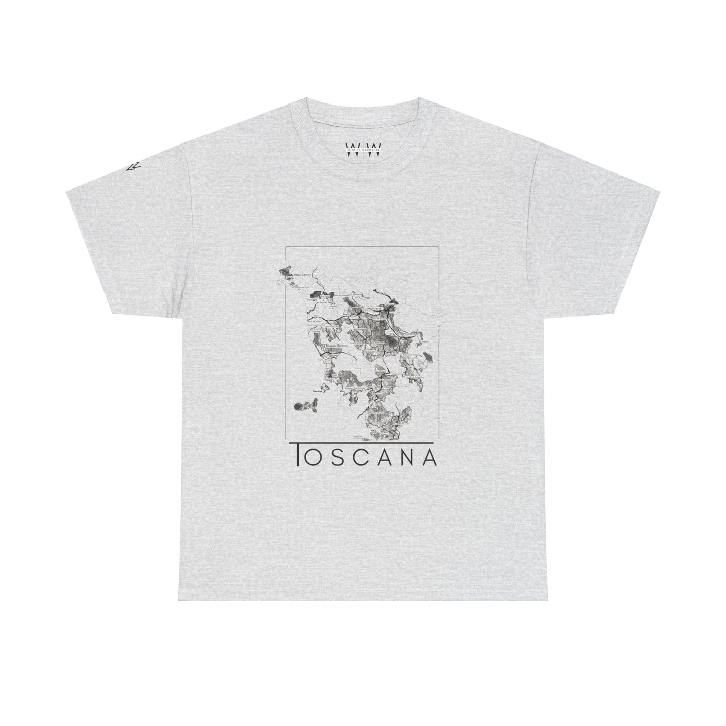 Toscana wine map - Unisex Heavy Cotton Tee